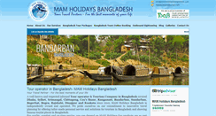 Desktop Screenshot of mamholidaysbangladesh.com