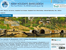 Tablet Screenshot of mamholidaysbangladesh.com